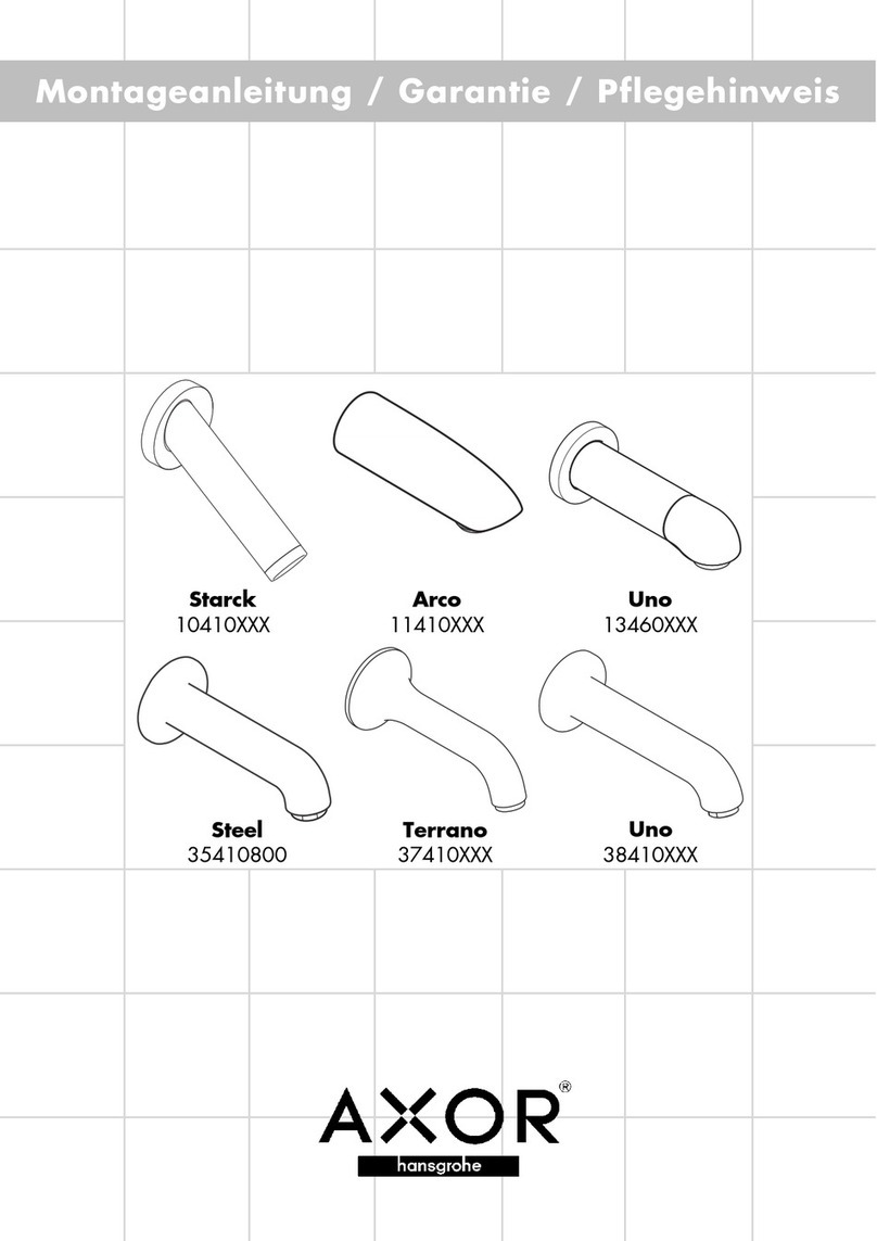 Hans Grohe AXOR Starck 10410 Series User manual