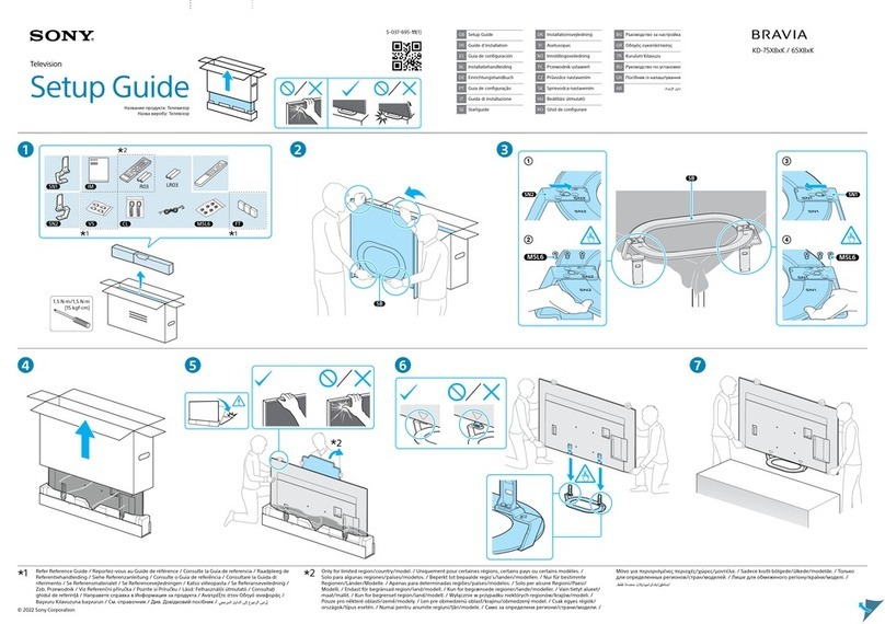 Sony Bravia KD-75X8 K Series User manual