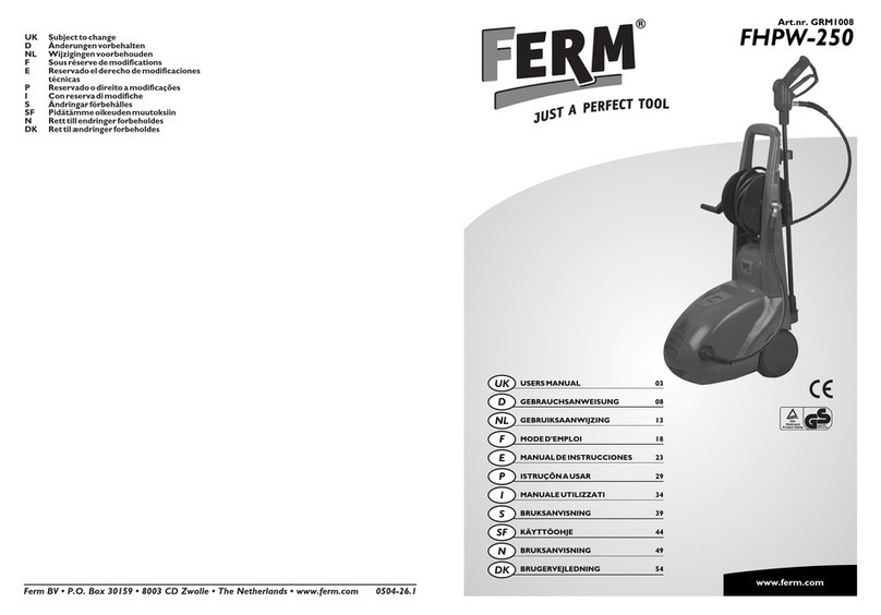 Ferm FHPW-250 user manual