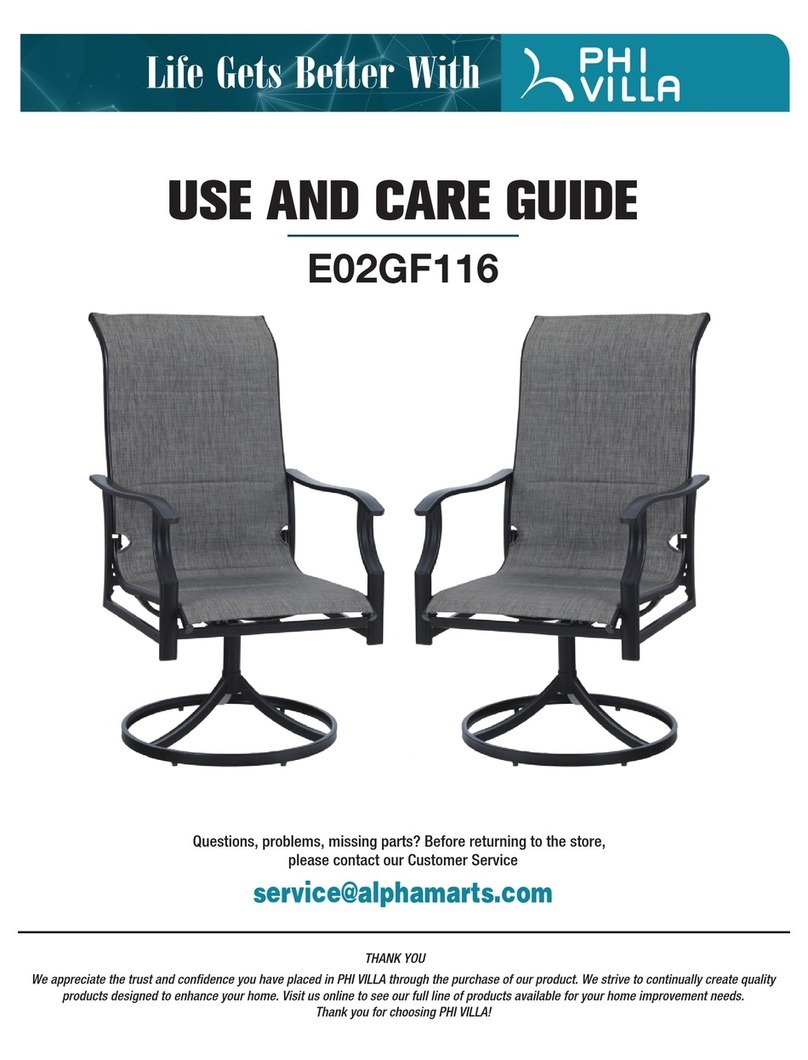 PHI VILLA E02GF116 Use and care guide PHI VILLA E02GF116 Use and care guide