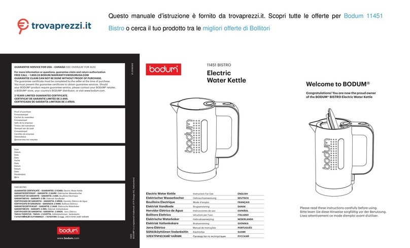 Bodum 11451 BISTRO Instructions for use