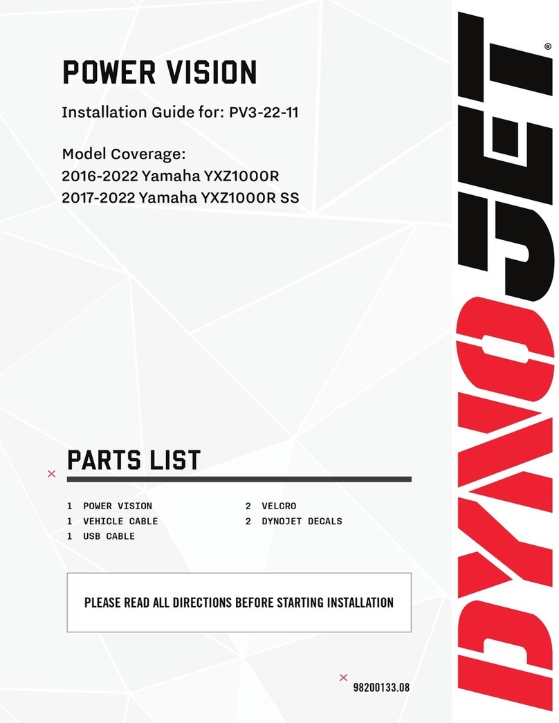 Dynojet POWER VISION PV3-22-11 User manual Dynojet POWER VISION PV3-22-11 User manual