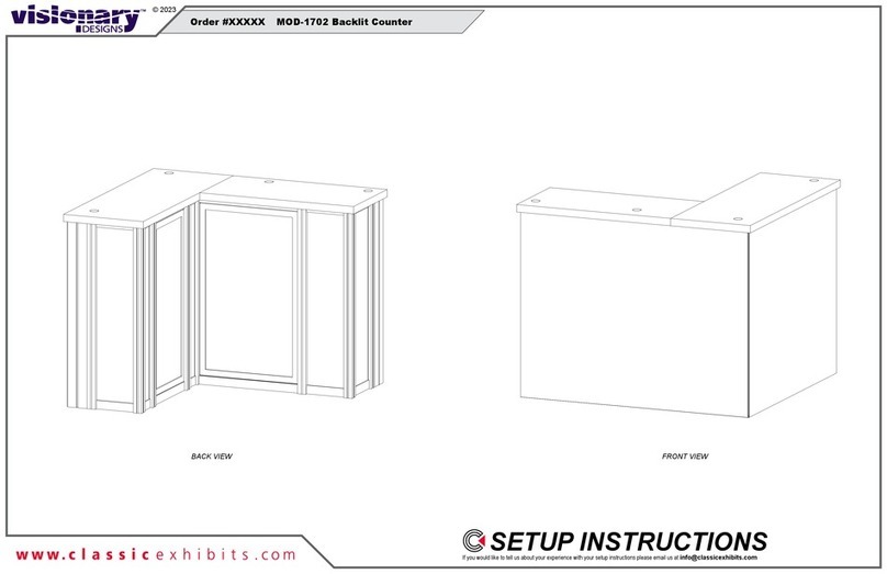 Classic Exhibits visionary DESIGNS MOD-1702 manual
