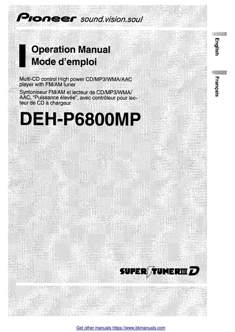 Pioneer DEH-P6800MP Operation manual