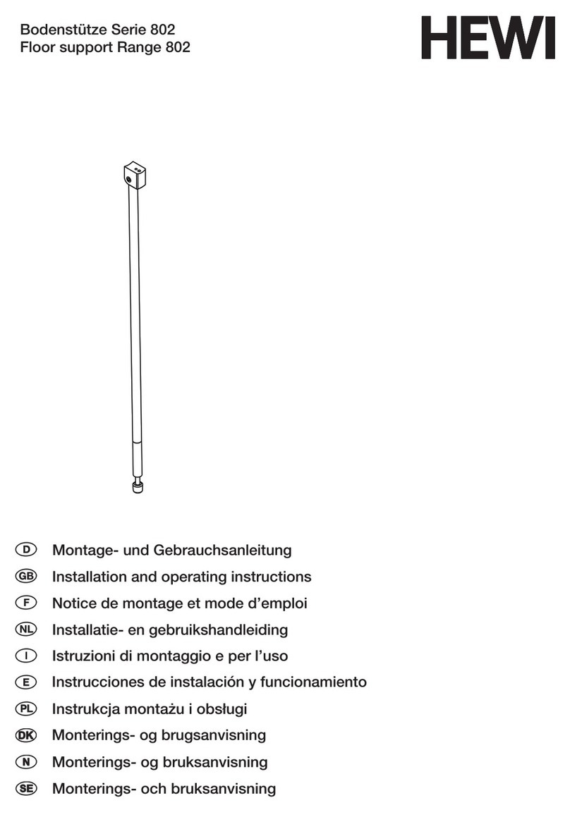 Hewi 802.50.022XA ED Installation and operating instructions