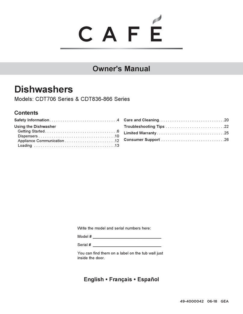 Cafe CDT836-866 Series User manual