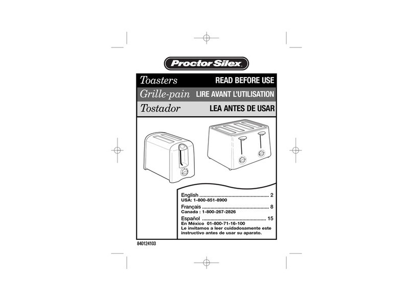 Proctor-Silex 22608Y manual