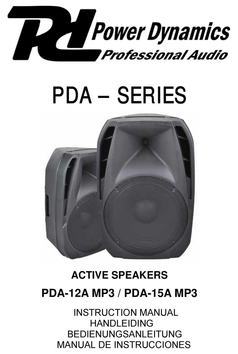 Power Dynamics PDA-12A MP3 User manual