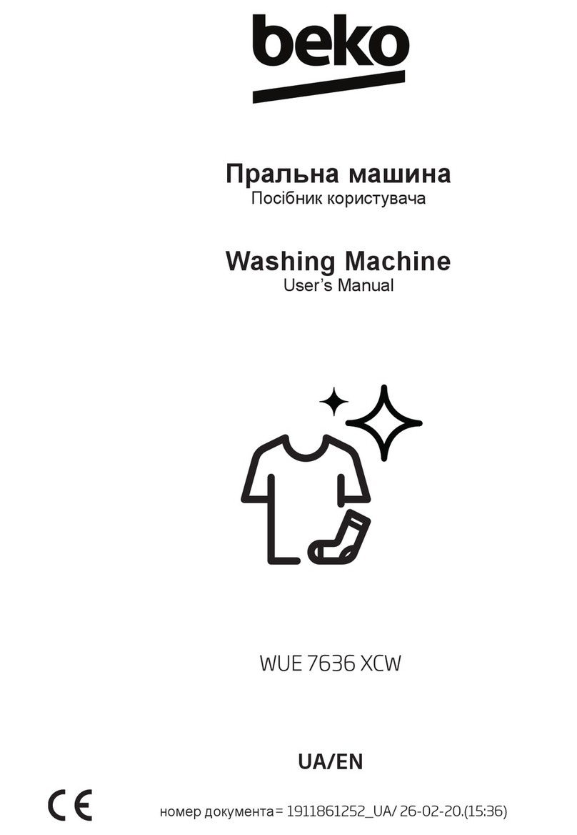 Beko WUE 7636 XCW user manual