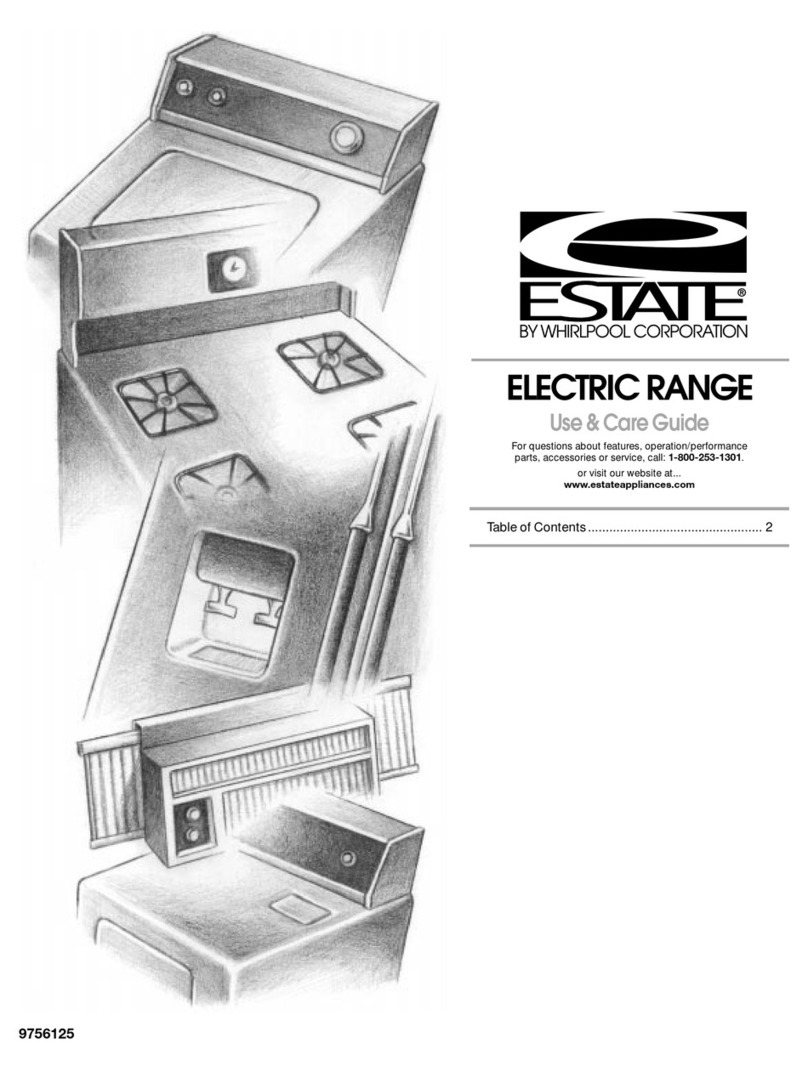 Whirlpool Estate TES325MQ0 Use & care guide