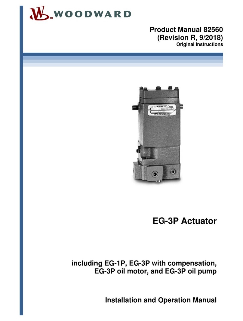 Woodward EG-3P User manual