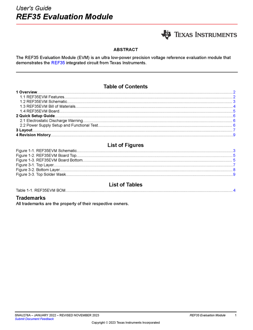 Texas Instruments REF35 User manual