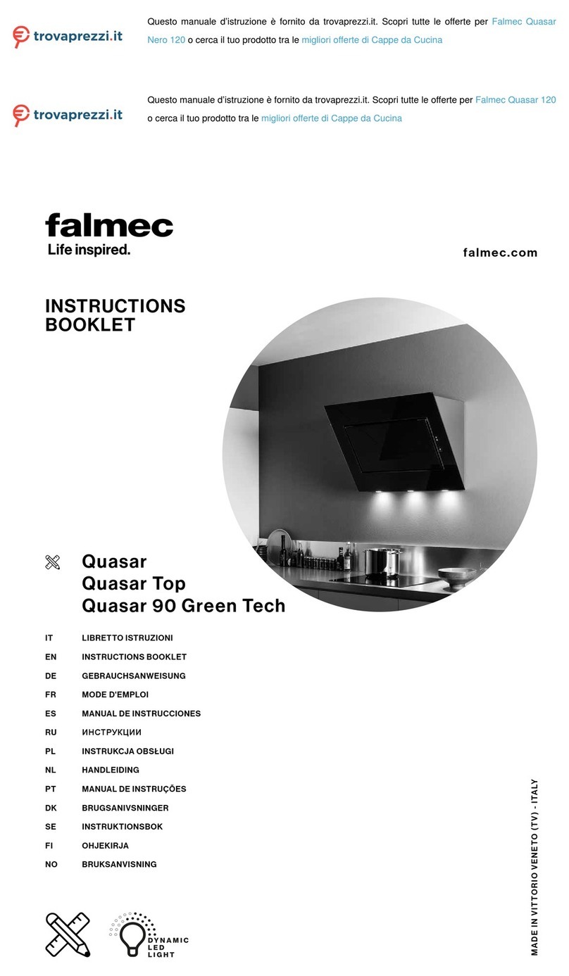 FALMEC Quasar Nero 120 User manual