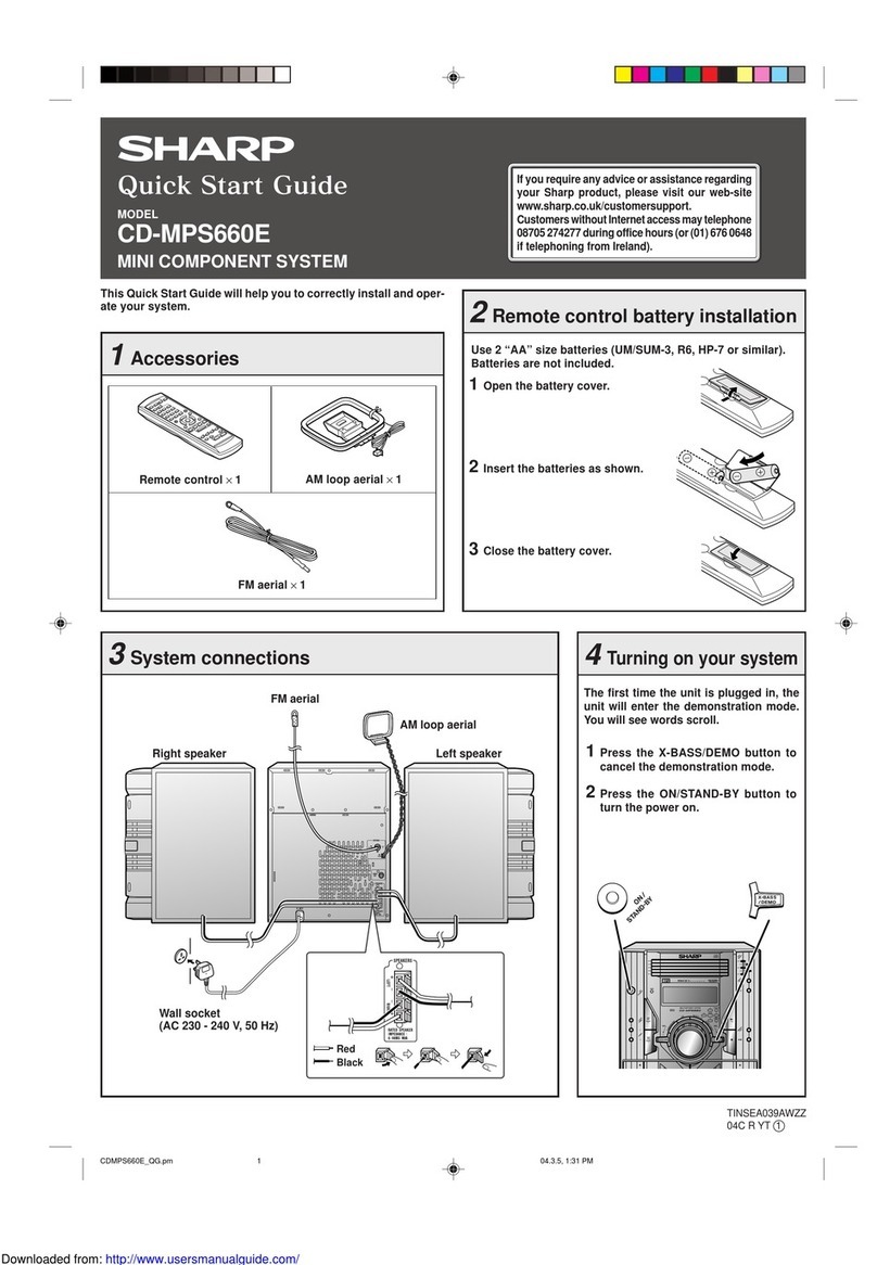 Sharp CD-MPS660E User manual Sharp CD-MPS660E User manual
