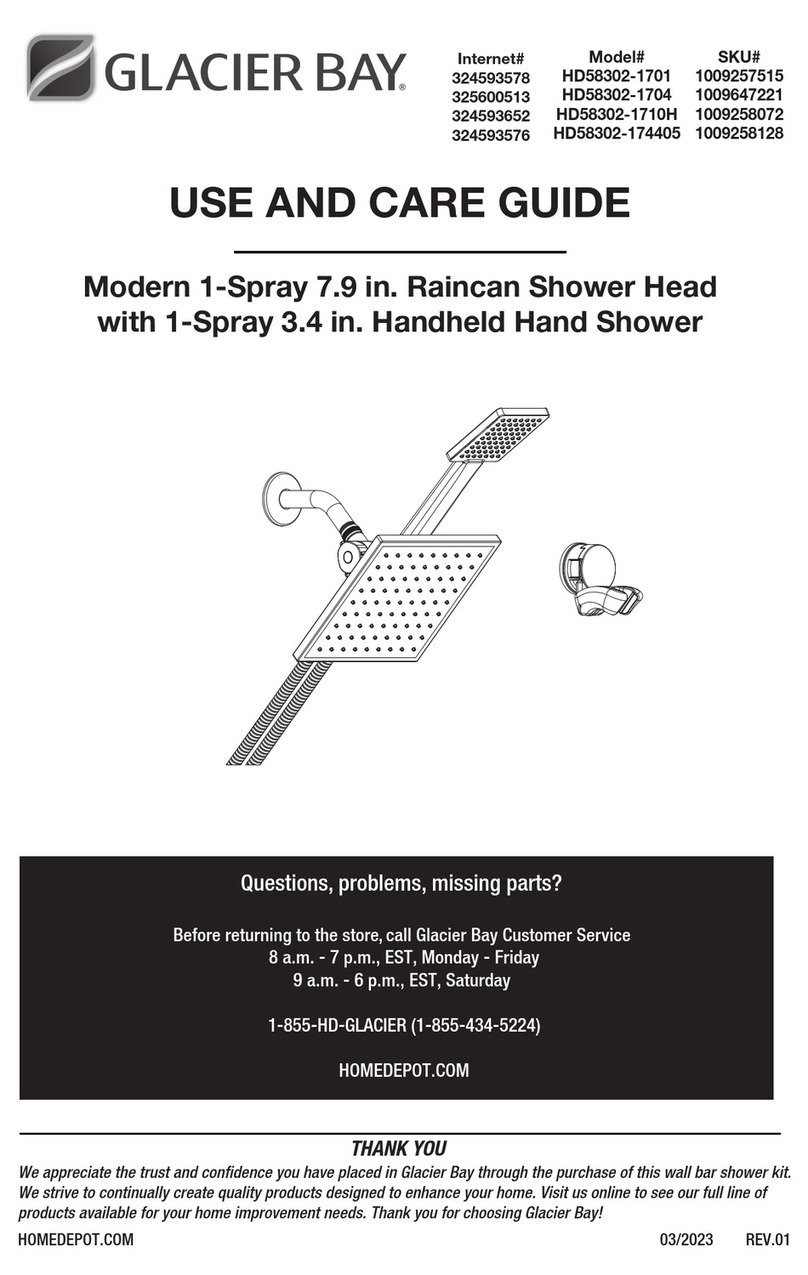 Glacier bay HD58302-1701 User manual