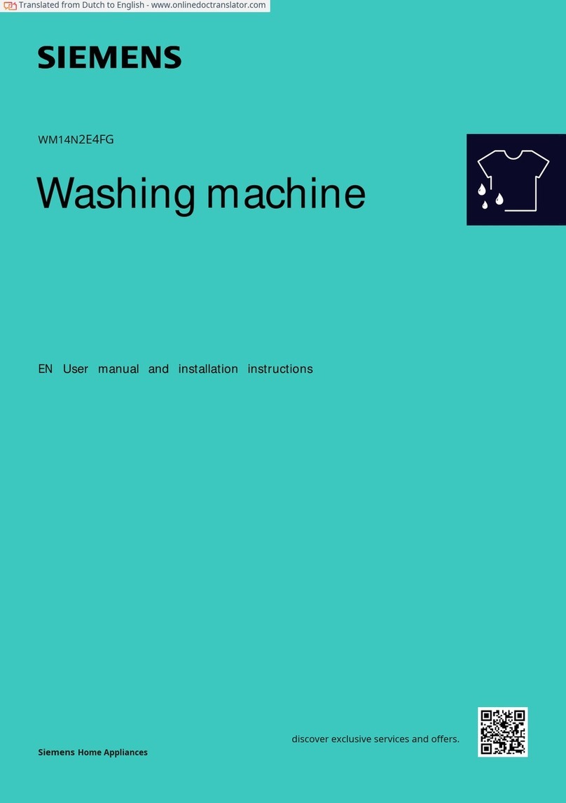 Siemens WM14N2E4FG User manual Siemens WM14N2E4FG User manual