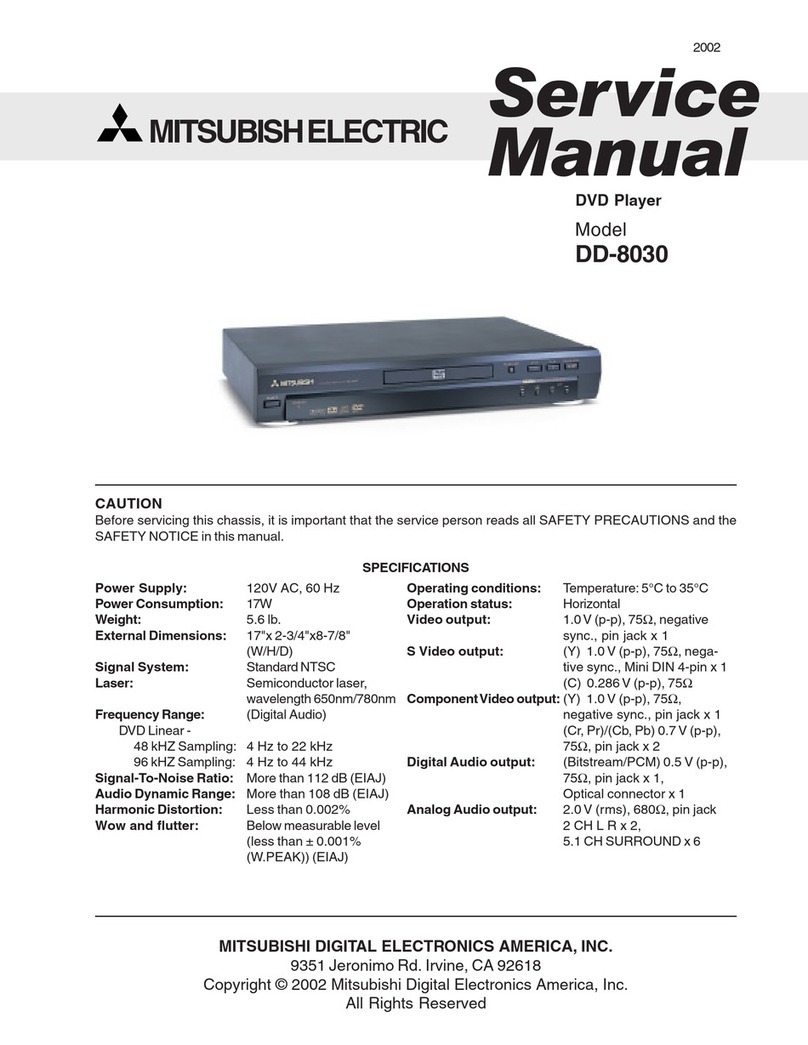 Mitsubishi Electric DD-8030 User manual Mitsubishi Electric DD-8030 User manual