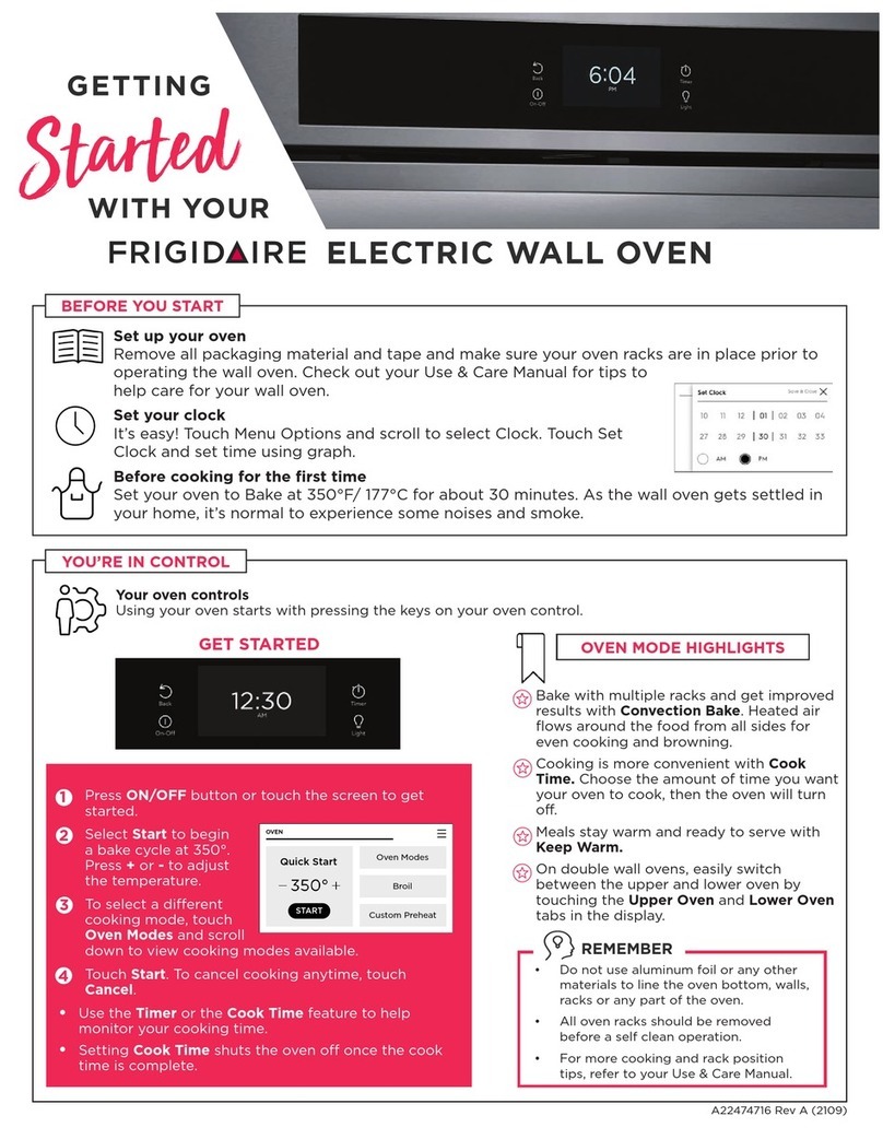 Frigidaire FCWD3027AB User manual