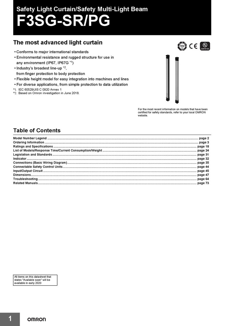 Omron F3SG-SR/PG manual