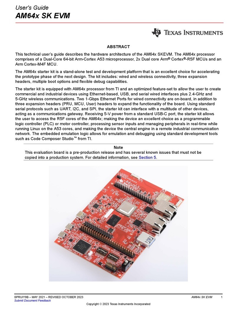 Texas Instruments AM64 SK EVM Series User manual