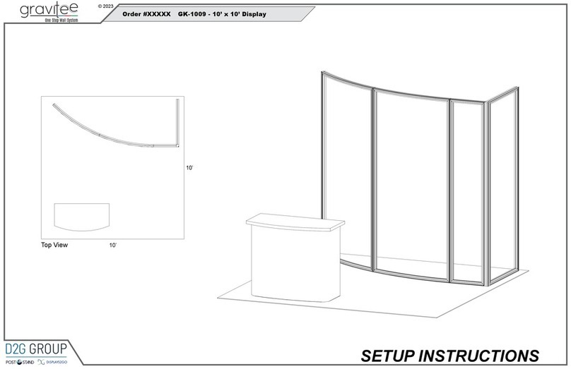 D2G gravitee GK-1009 Setup instructions