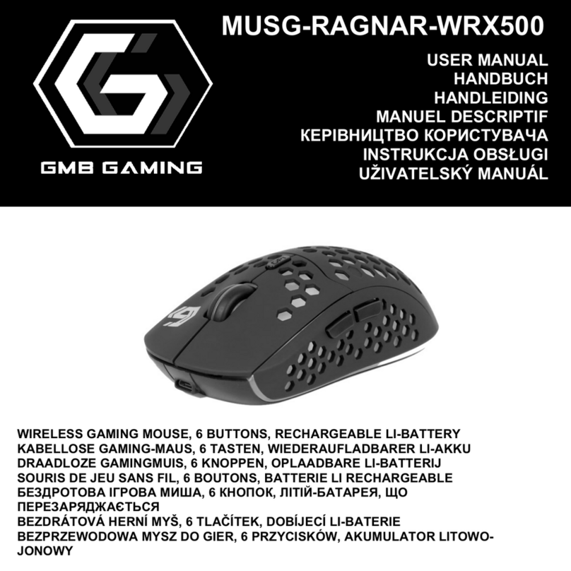 GMB Gaming MUSG-RAGNAR-WRX500 user manual