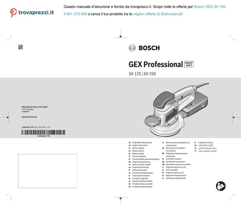 Bosch Professional GEX 34-150 User manual