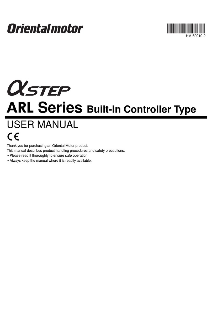 Oriental motor a STEP ARL Series user manual