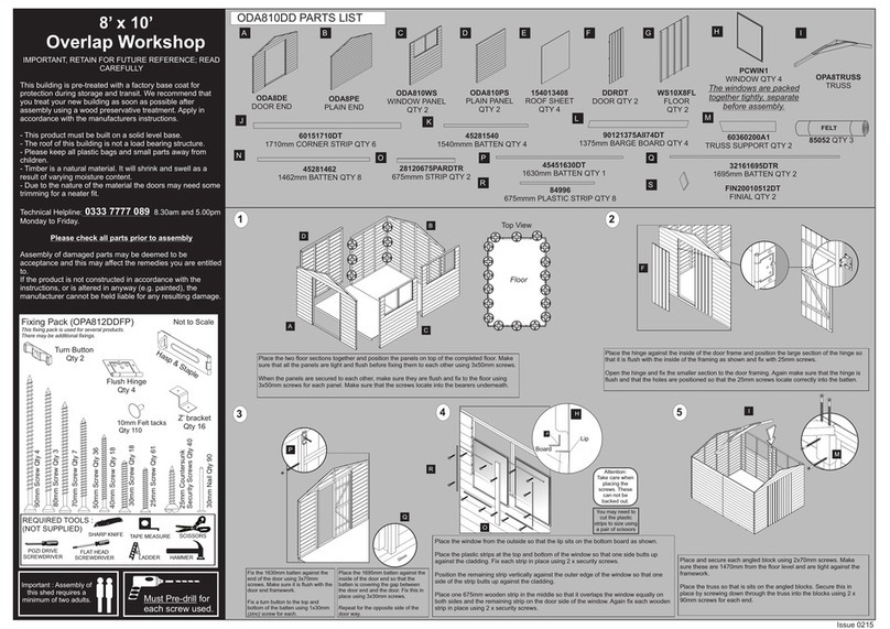 Forest garden ODA810DD User manual Forest garden ODA810DD User manual