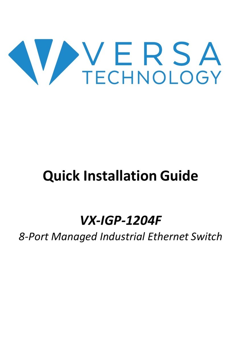 Versa Technology VX-IGP-1204F Quick installation guide