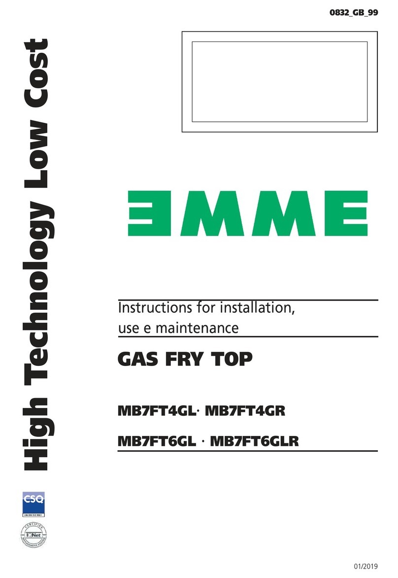 EMME MB7FT4GL Instructions for installation, use and maintenance EMME MB7FT4GL Instructions for installation, use and maintenance