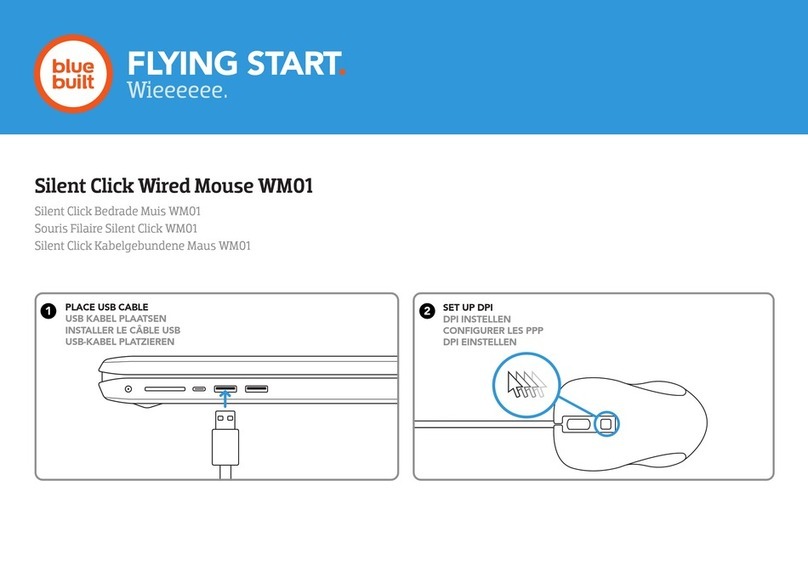 BlueBuilt Silent Click Wired Mouse WM01 User manual