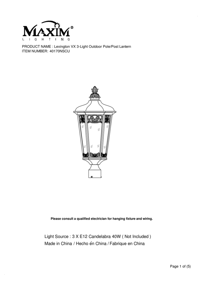 Maxim Lighting Lexington VX manual