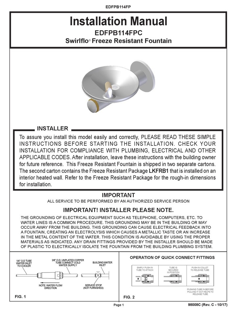Elkay Swirlflo EDFPB114FP User manual