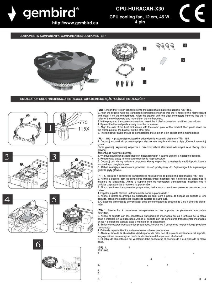 Gembird CPU-HURACAN-X30 manual