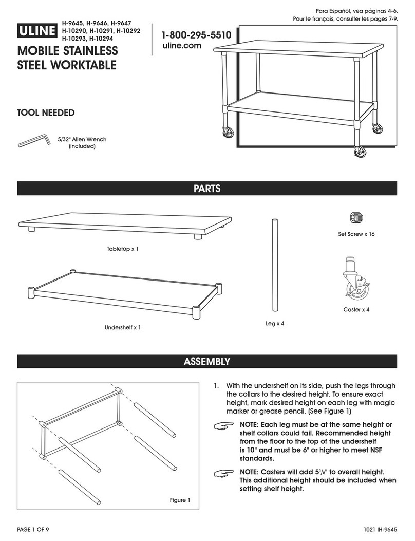 U-Line H-10290 User manual U-Line H-10290 User manual