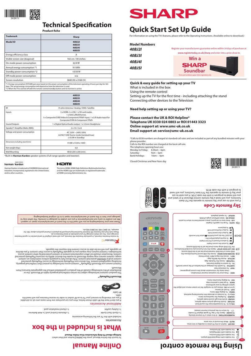 Sharp 40BJ2I Technical manual