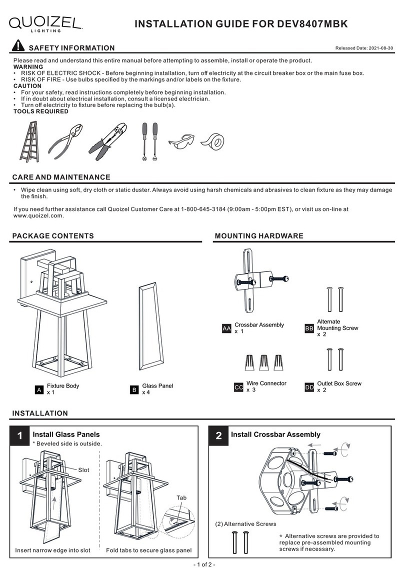 Quoizel Devonport installation guide