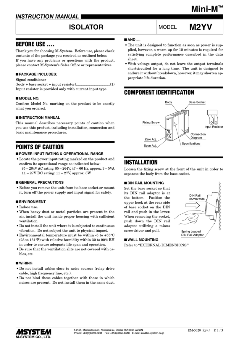 M-system Mini-M M2YV User manual