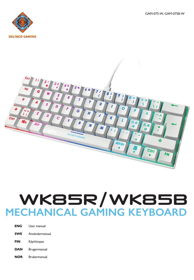 Deltaco Gaming GAM-075-W User manual