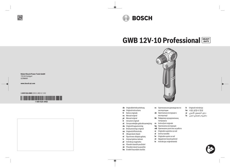 Bosch Professional GWB 12V-10 Original instructions