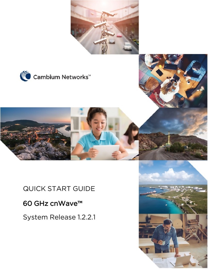 Cambium Networks cnWave V1000 quick start guide