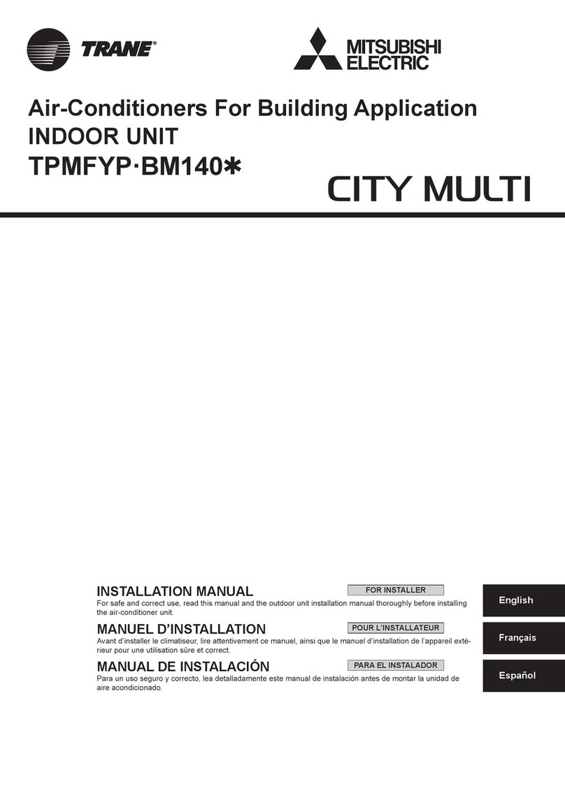 Mitsubishi Electric TRANE CITY MULTI TPMFYP-BM140 Series User manual