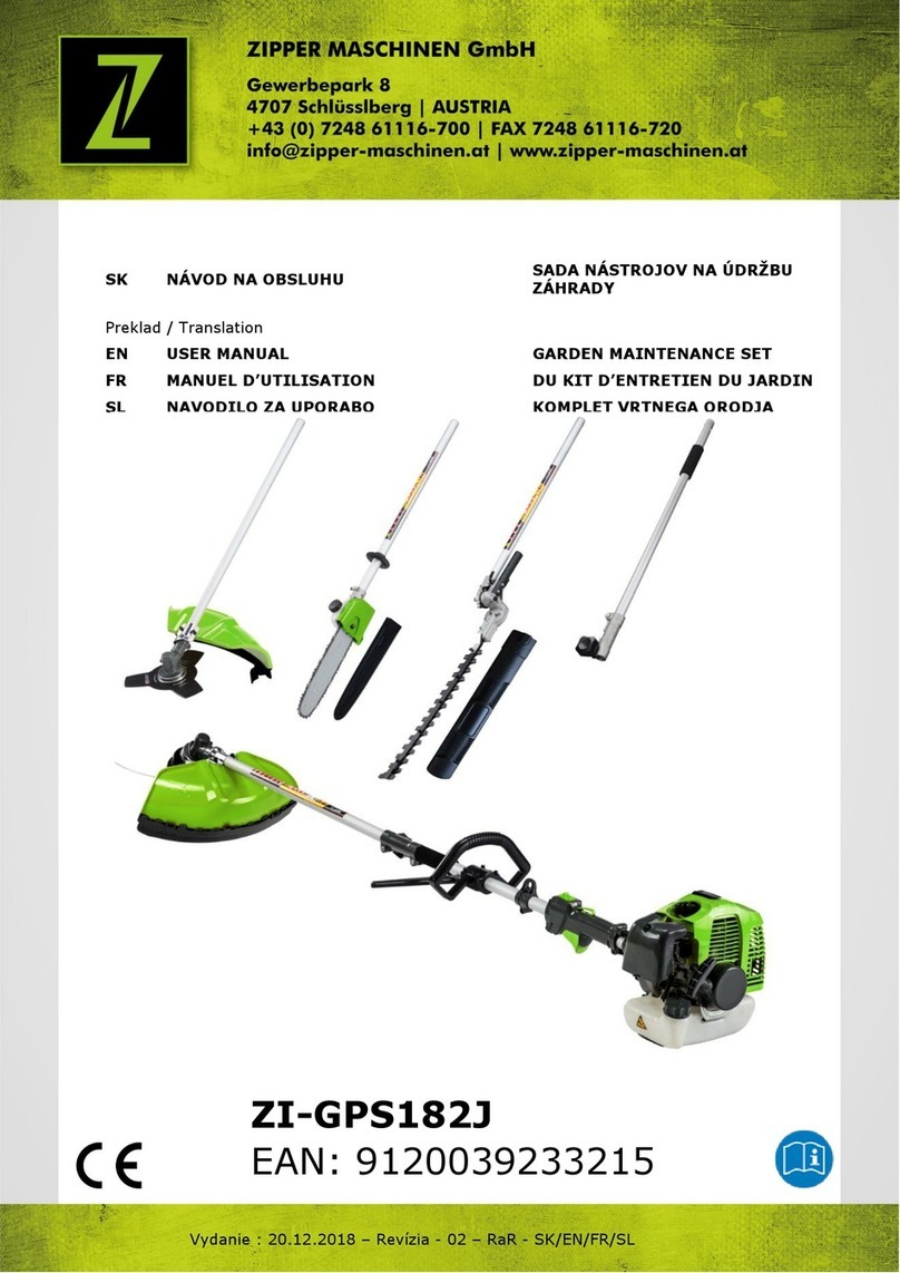 Z.I.P.P.ER MASCHINEN ZI-GPS182J user manual Z.I.P.P.ER MASCHINEN ZI-GPS182J user manual