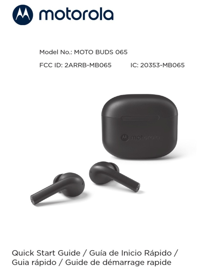Motorola MOTO BUDS 065 User manual