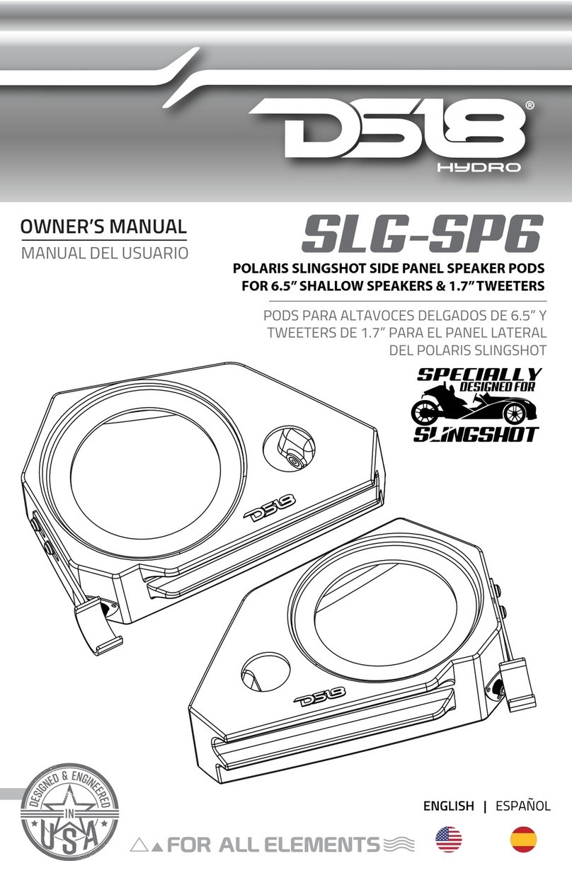 DS18 HYDRO SLG-SP6 owner's manual