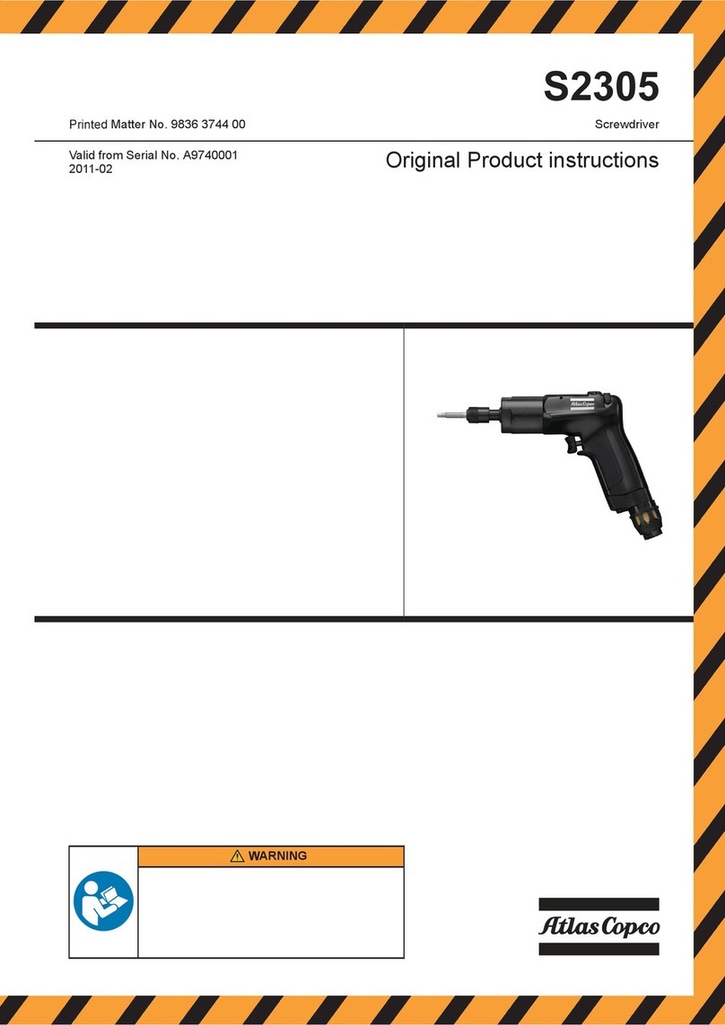 Atlas Copco S2305 User manual Atlas Copco S2305 User manual