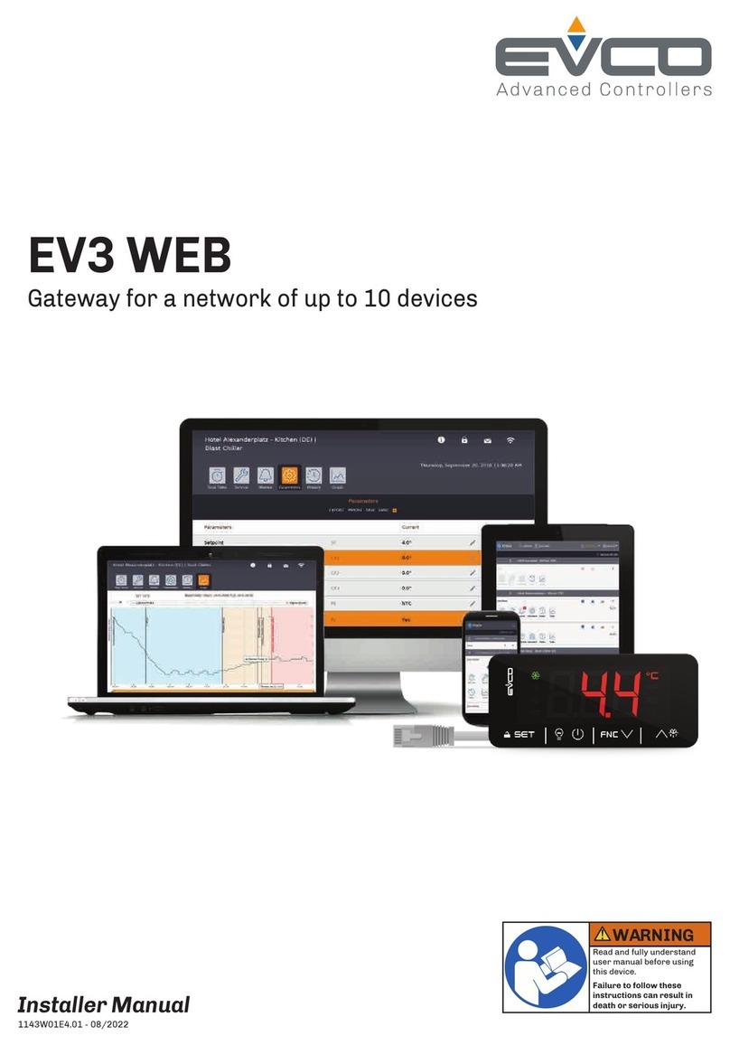 Evco EV3 WEB User guide