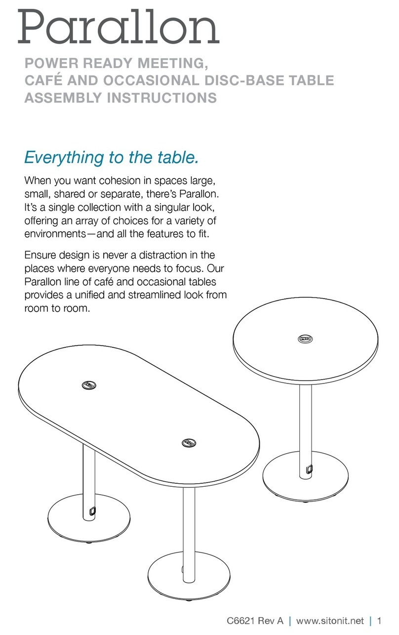 SitOnit Seating Parallon User manual