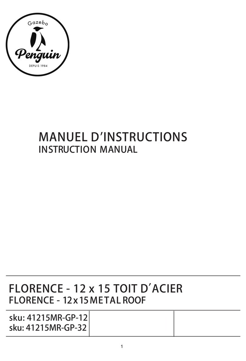 Gazebo penguin FLORENCE User manual